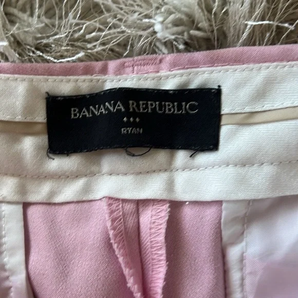 BANANA REPUBLIC Ryan Fit Ankle Crop Pant Pastel Pink Woman’s Trousers Size 4 - Picture 6 of 9